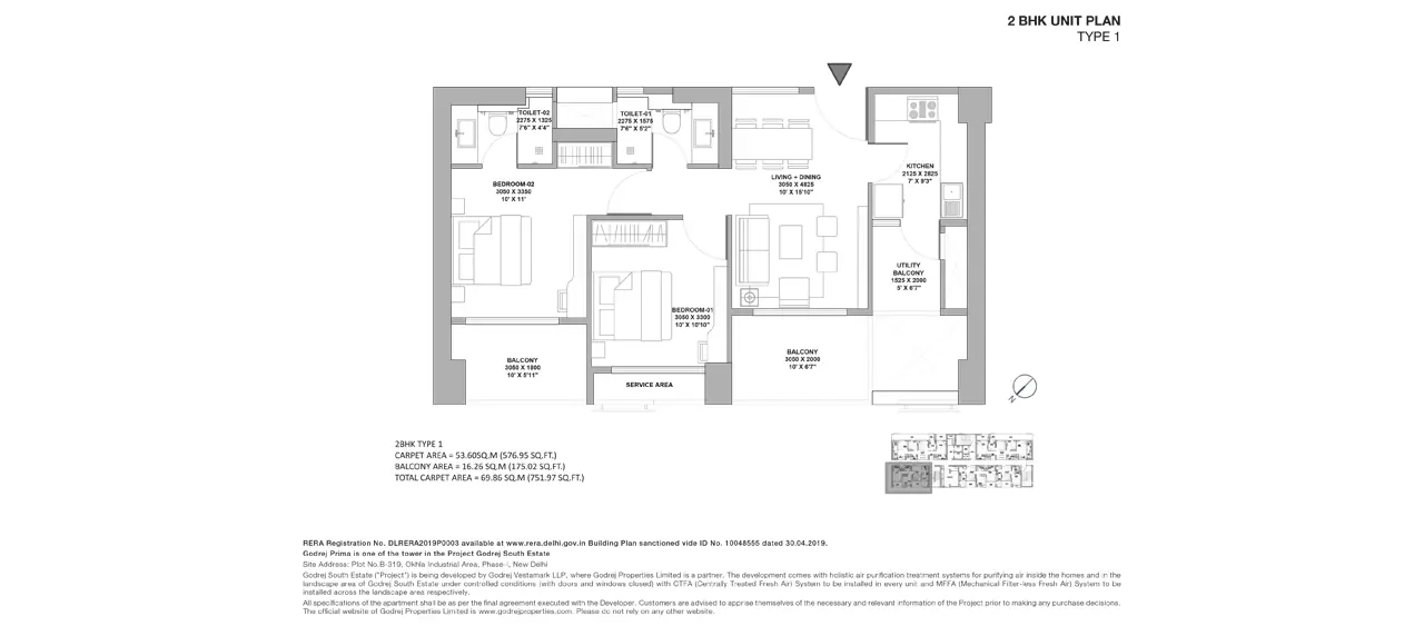 Godrej South Estate source floor plan reference