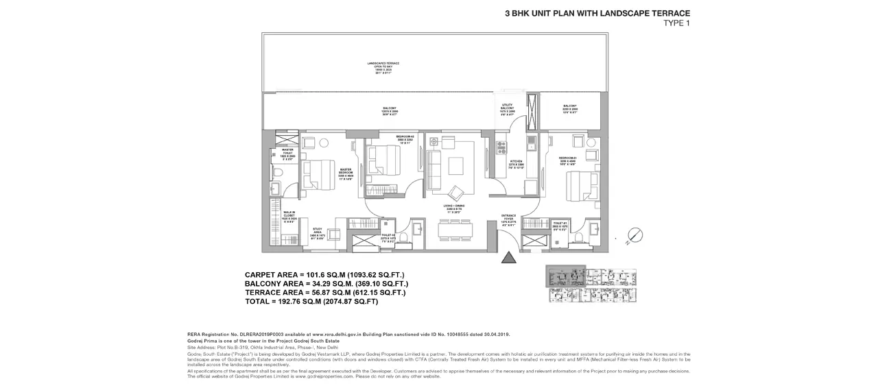 Godrej South Estate source floor plan reference alternate