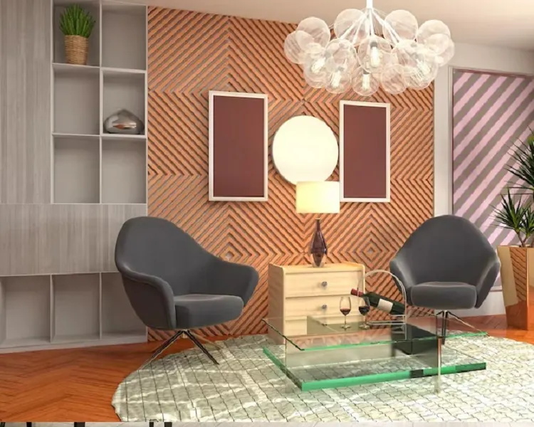 Premium lounge style interior visual for Godrej Golf Links lifestyle