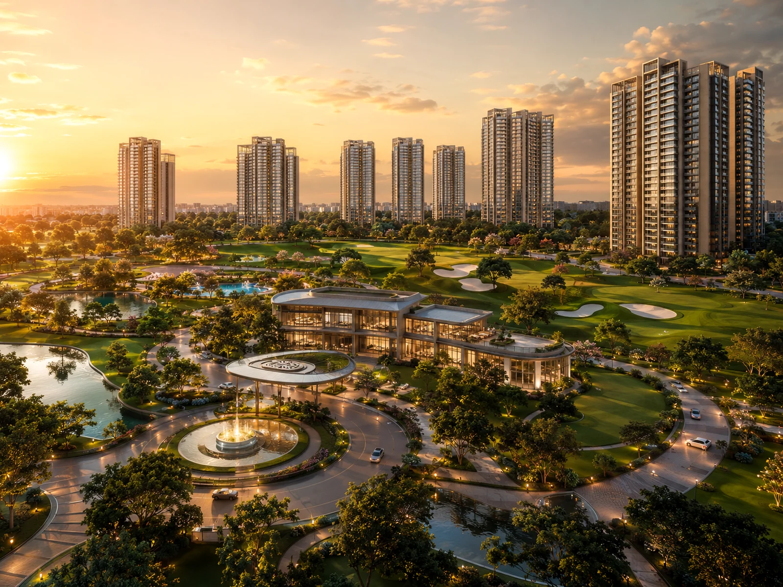 Godrej Golf Links high-rise residential towers and landscaped township