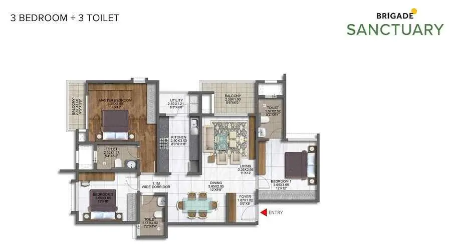 Godrej Golf Links master plan representative layout