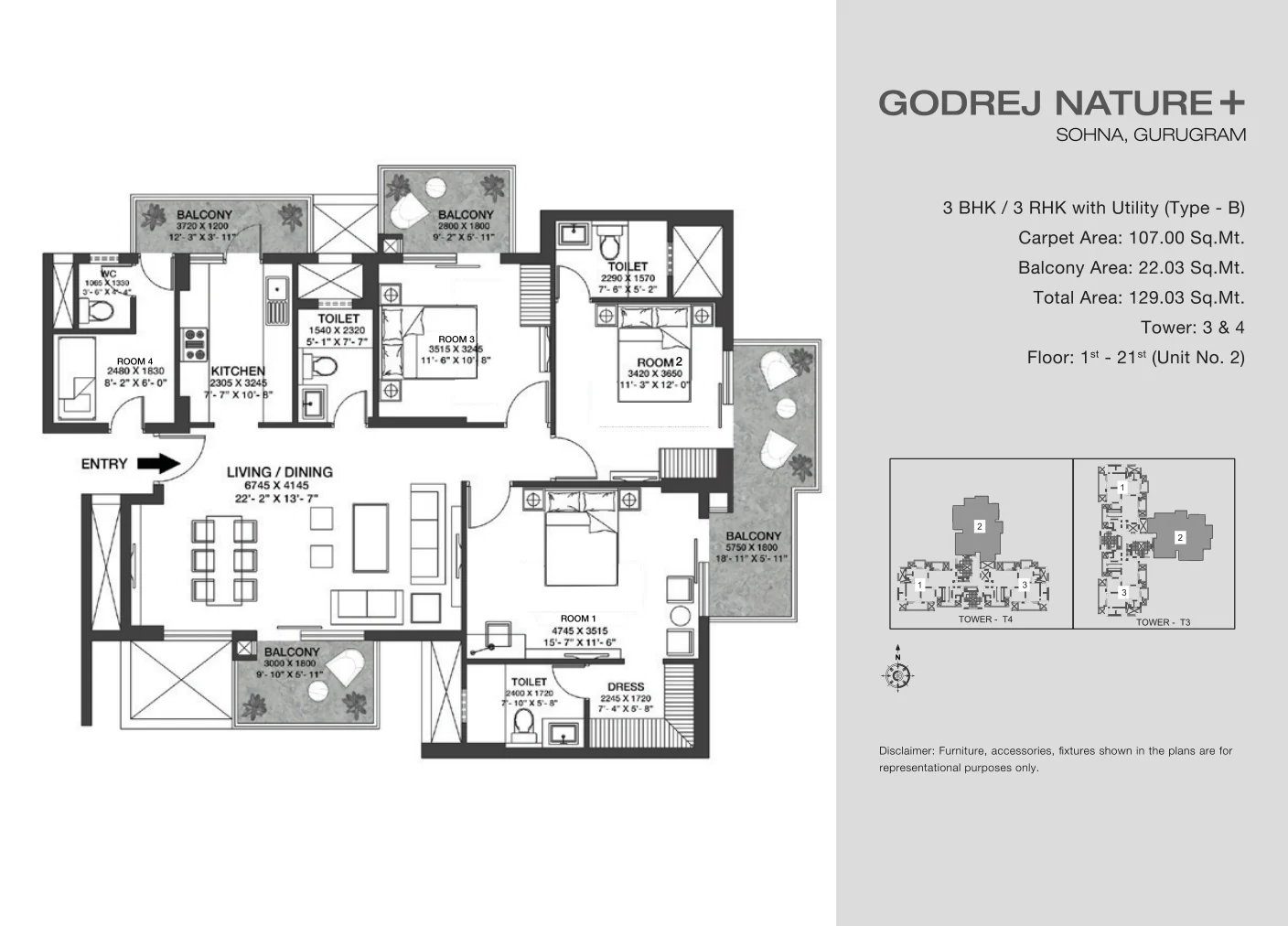 2 BHK Apartment Godrej Sector 151 Noida
